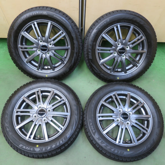 バリ溝！24年！キレイ！9分◎スタッドレス 155/65R14 ブリヂストン ブリザック VRX2 BALMINUM BR10 バルミナ 14インチ PCD100/4H◎6100706イス