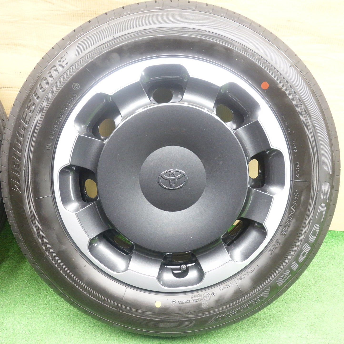 新車外し！26年◎トヨタ シエンタ Zグレード 純正 スチール 185/65R15 ブリヂストン エコピア EP150 15インチ PCD100/5H◎6061202KTノ