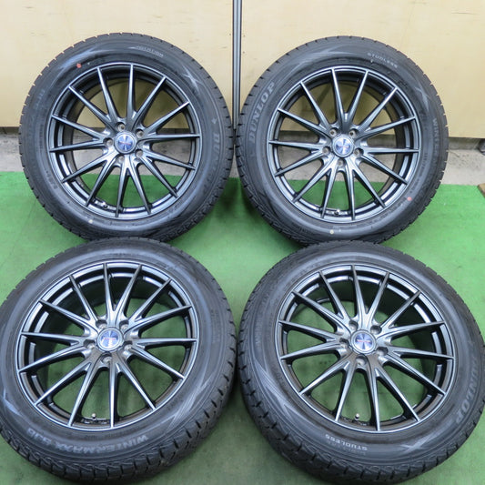 バリ溝！23年！キレイ！9.5分★スタッドレス 235/55R19 ダンロップ ウインターマックス SJ8 SJ8+ VELVA SPORTZ ヴェルヴァ 19インチ PCD114.3/5H★6022005TTス