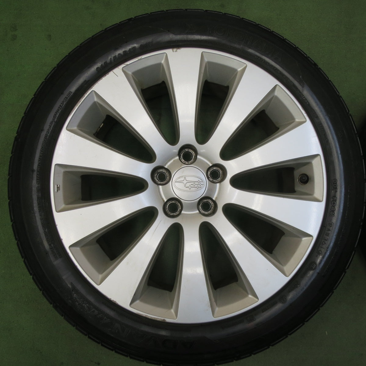 4本価格★スバル レガシィ 純正 215/50R17 ヨコハマ アドバン A10 17インチ PCD100/5H★5111005TTノ
