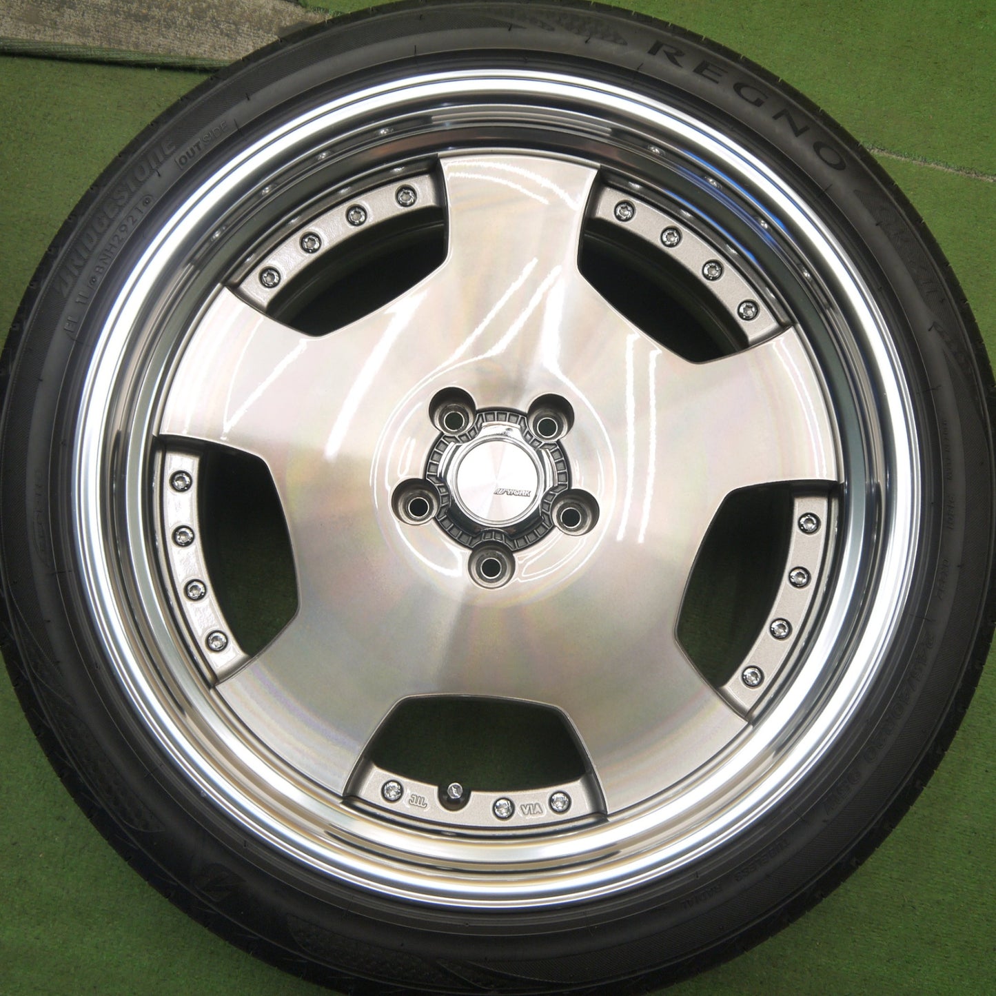 キレイ！21年★WORK LD1-SR 245/40R20 275/35R20 ブリヂストン レグノ GR-X2 ワーク 20インチ PCD114.3/5H★5100705Hノ