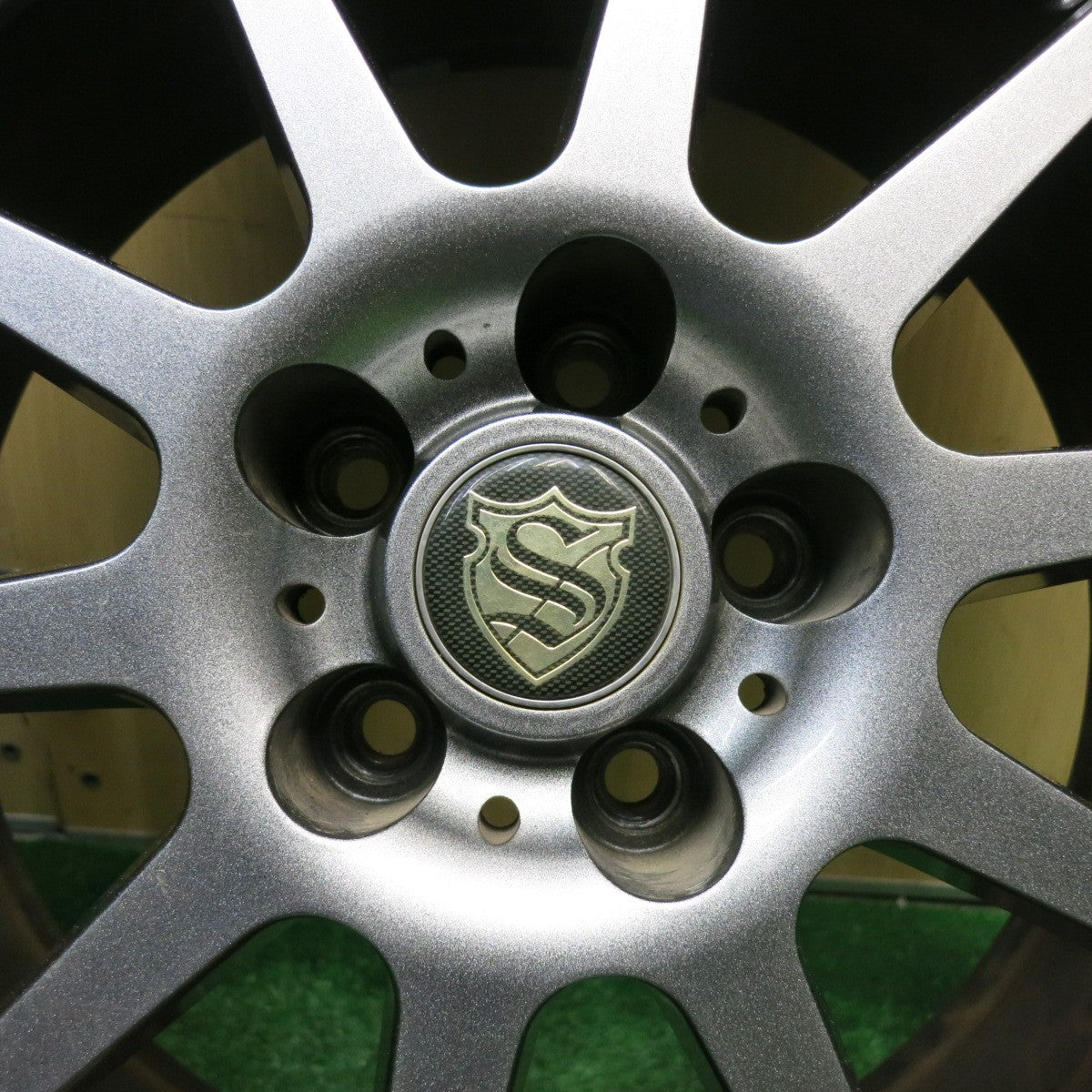 ほぼ未使用！キレイ★インプレッサ 等 205/50R17 スタッドレス ダンロップ ウインターマックス WM02 社外 アルミ 17インチ PCD100/5H★6021505HAス