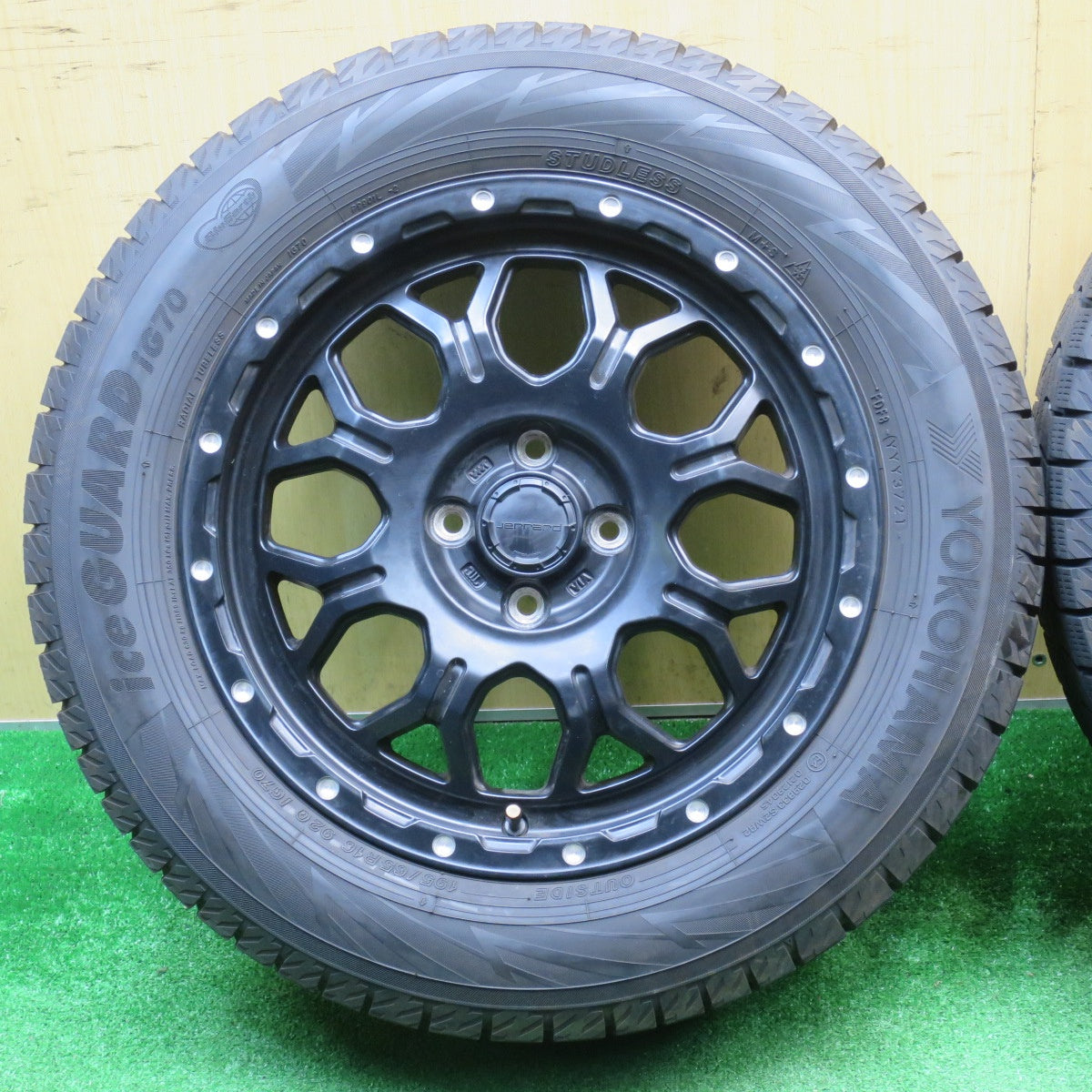 バリ溝！21年！キレイ！9分★スタッドレス 195/65R16 ヨコハマ アイスガード iG70 HI-BLOCK JERRARD ハイブロック ジェラード 16インチ PCD100/4H★5110702NJス