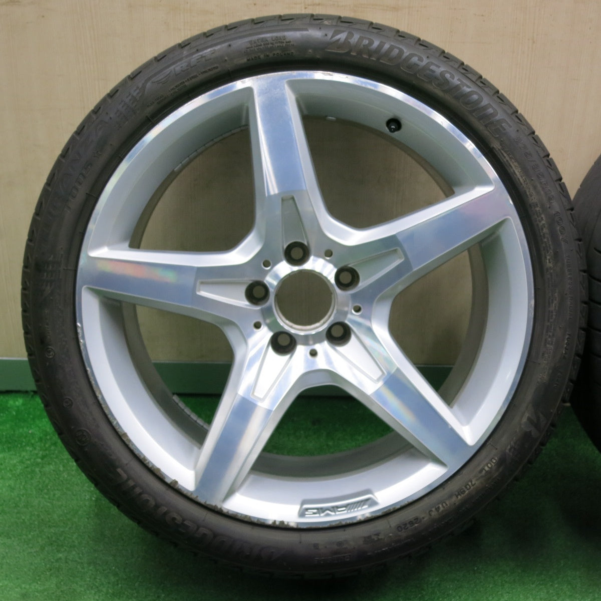[送料無料] 4本価格！20年★ベンツ SLクラス R231 純正 AMG 245/40R19 275/35R19 ブリヂストン トランザ T005 19インチ PCD112/5H★4103001NJノ