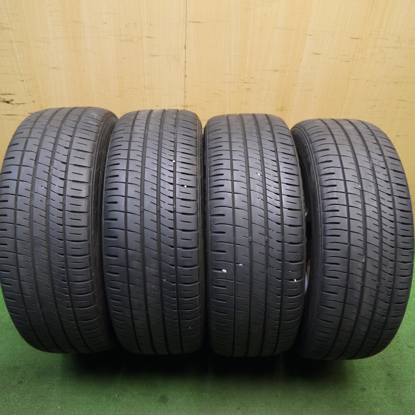 バリ溝！22年！キレイ！9.5分★トヨタ 50系 プリウス ツーリング 純正 215/45R17 ダンロップ エナセーブ EC204 17インチ PCD100/5H★5053002Hノ