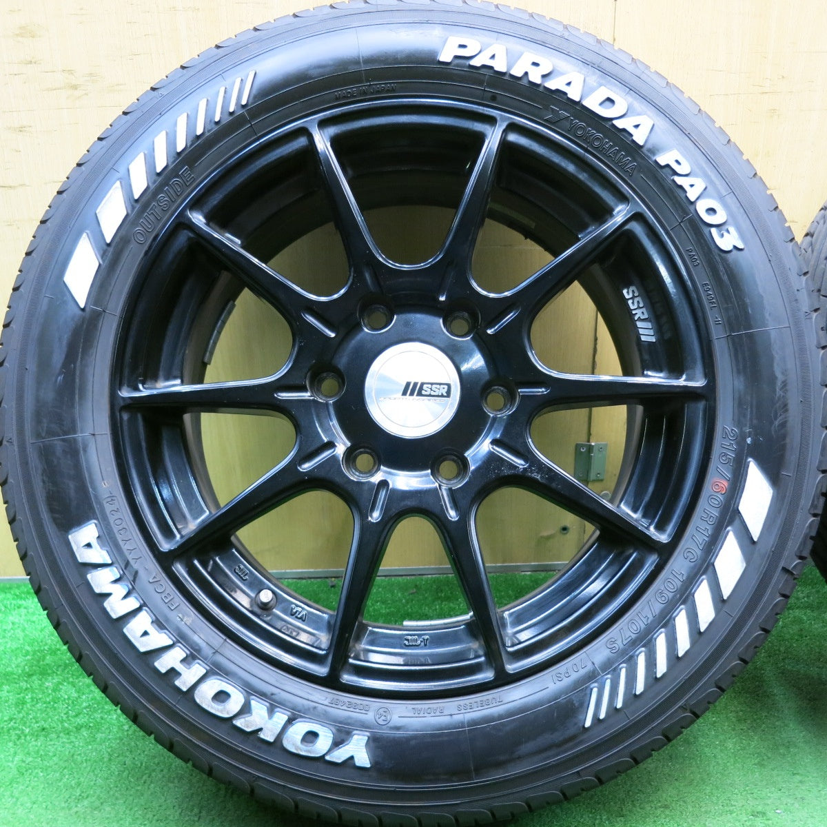 バリ溝！24年！9.5分★SSR GTX01 タナベ 215/60R17C 109/107S ヨコハマ PARADA PA03 17インチ PCD139.7/6H★5052301HAノ