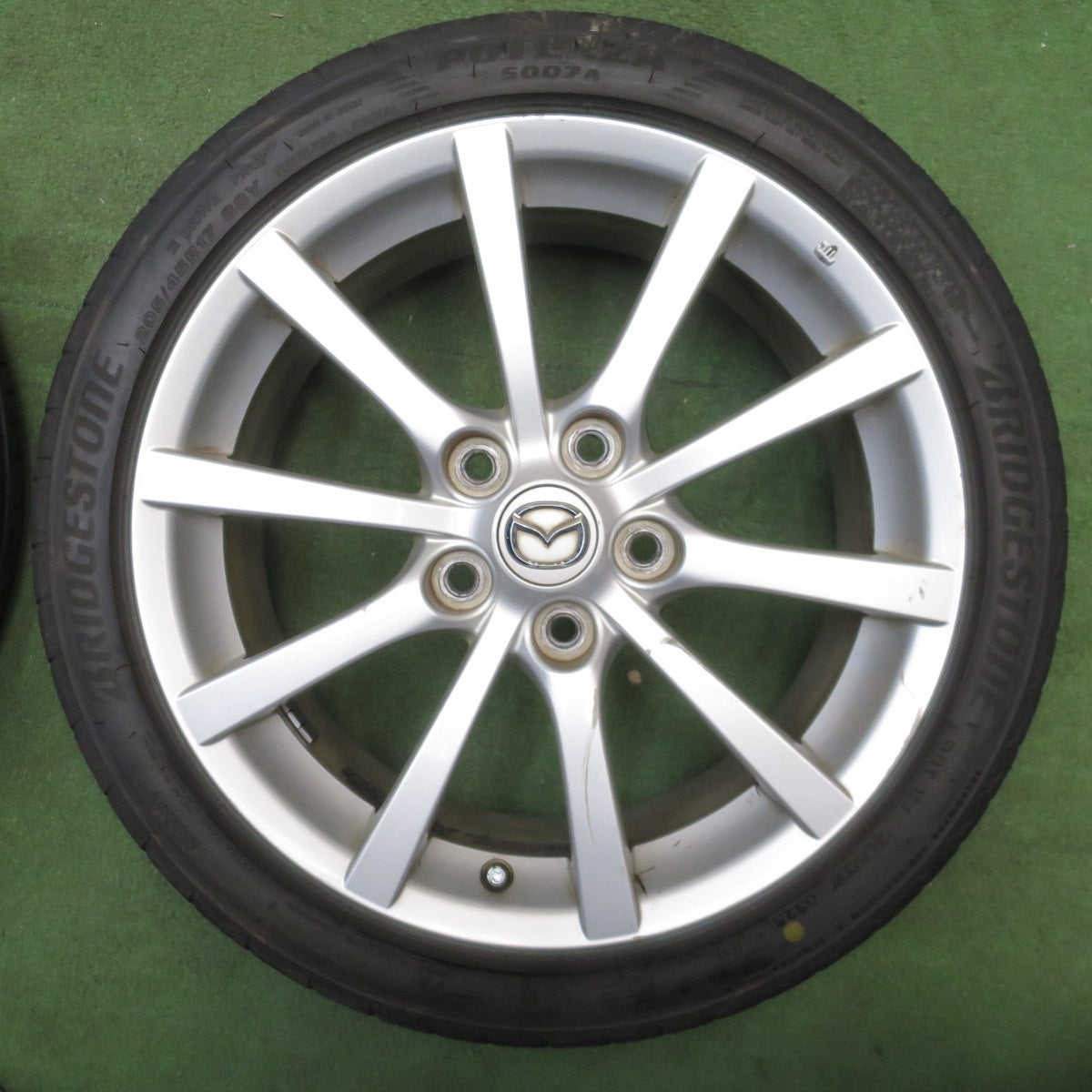 バリ溝！25年！9分★マツダ NC ロードスター 純正 205/45R17 ブリヂストン ポテンザ S007A 17インチ PCD114.3/5H★6032406NJノ