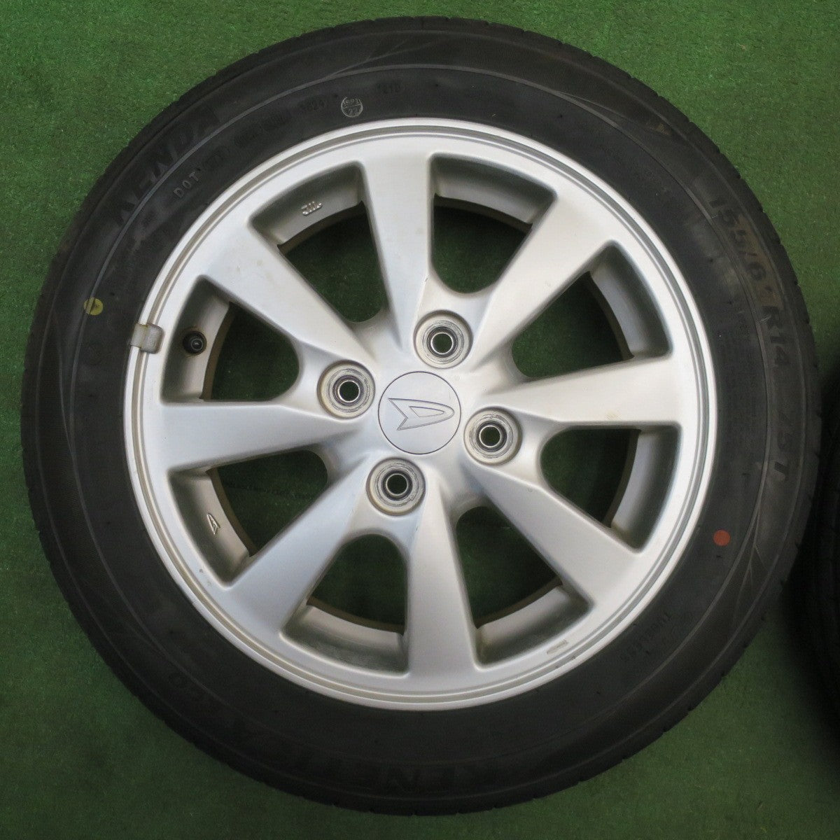 4本価格！24年★ダイハツ タント ムーヴ 等 純正 155/65R14 ケンダ KENETICA ECO 14インチ PCD100/4H★6032404NJノ