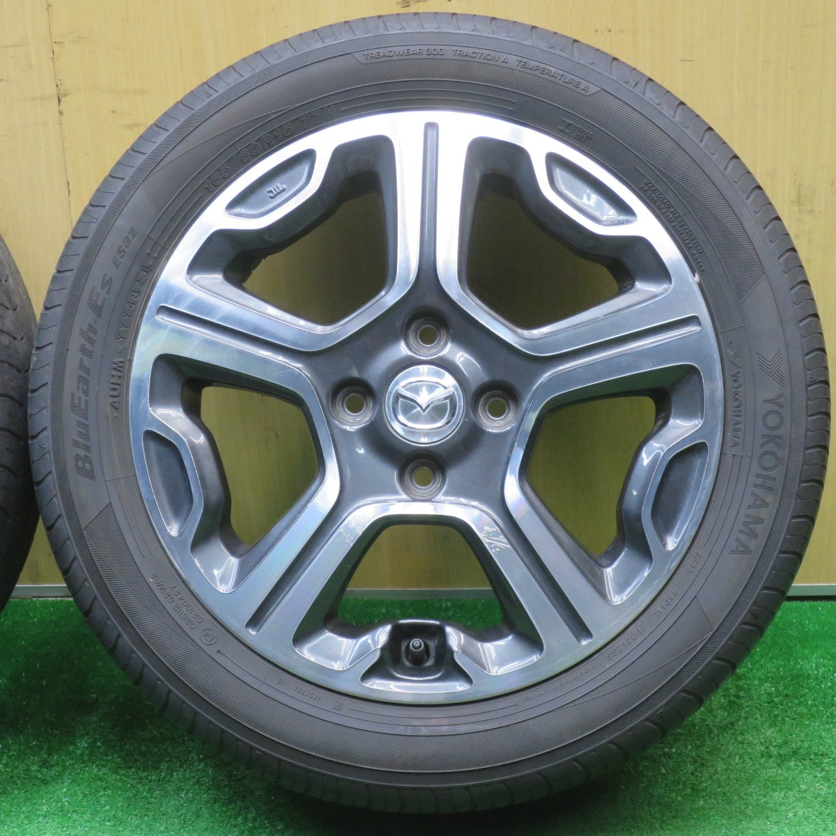 4本価格！23年★マツダ フレア クロスオーバー スズキ ハスラー 純正 165/60R15 ヨコハマ BluEarth-ES ES32 15インチ PCD100/4H★5110308NJノ