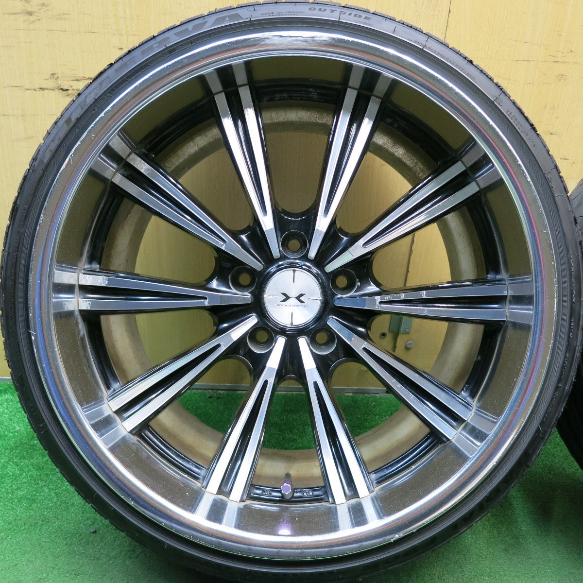 4本価格！22年★MAVERICK 110S SL CURL フランジ 215/35R19 225/35R19 ミネルバ ラジアル F205 マーベリック 19インチ PCD114.3/5H★5053101HAノ