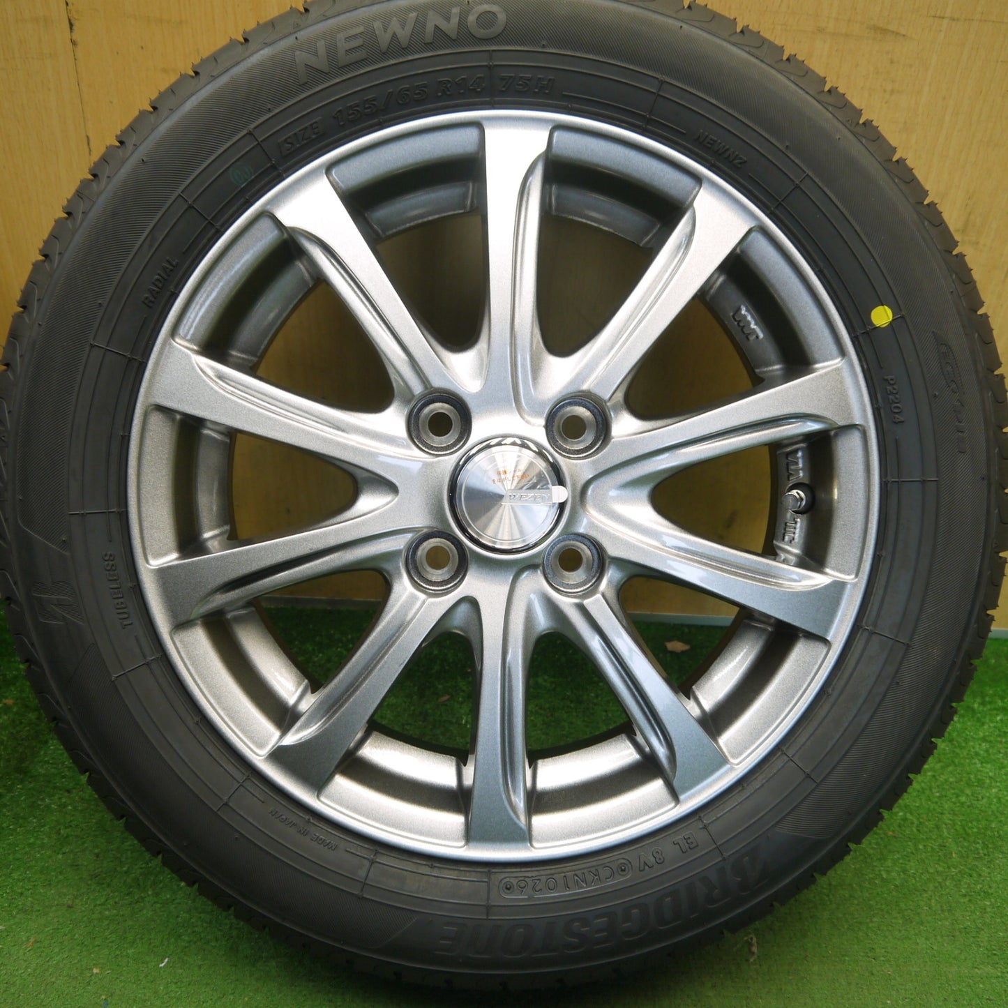未使用！26年◎155/65R14 ブリヂストン NEWNO WEZEN ニューノ ウェーゼン 14インチ PCD100/4H◎6070501Hノ