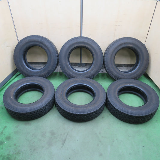 バリ溝！26年！9.5分！6本◎トラック タイヤ 225/80R17.5 123/122L ブリヂストン エコピア M801 Ⅱ ミックス オールシーズン 17.5インチ◎6092902イスタ