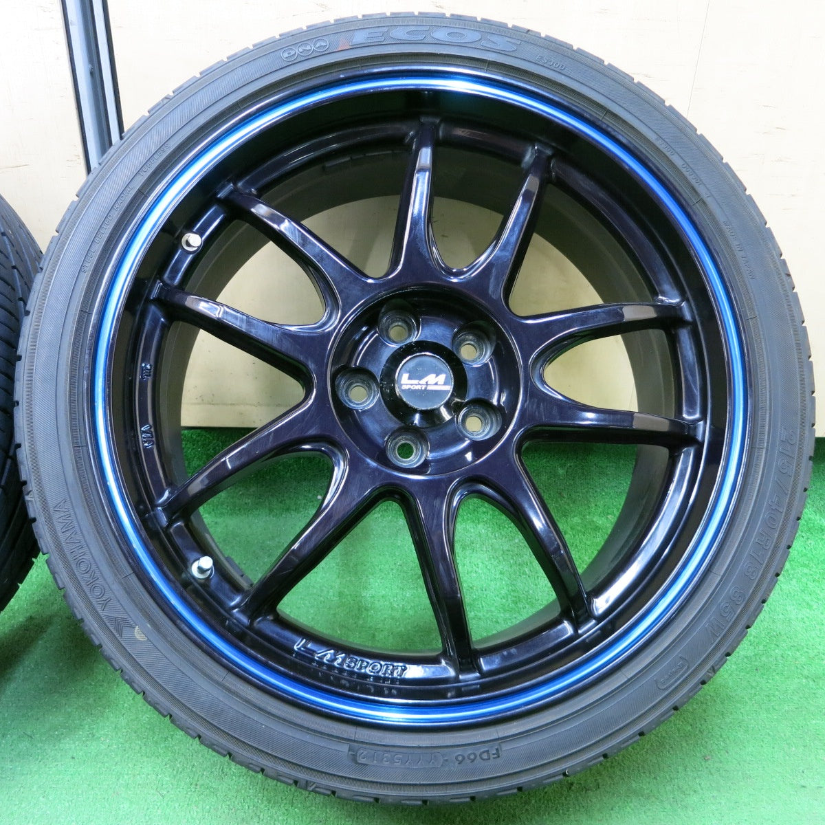 *送料無料* 4本価格★86 BRZ 等 LM SPORT 215/40R18 ヨコハマ DNA エコス ES300 18インチ PCD100/5H★4052203イノ