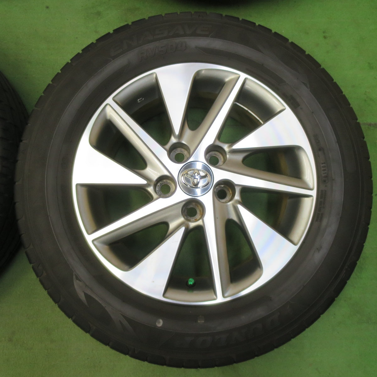 バリ溝！キレイ！9.5分★トヨタ 20系 アルファード ヴェルファイア 純正 215/65R16 ダンロップ エナセーブ RV504 16インチ PCD114.3/5H★5071704イノ