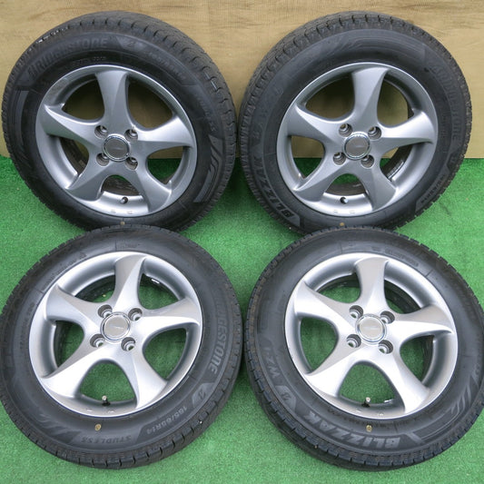 ほぼ未使用！25年★スタッドレス 165/65R14 ブリヂストン ブリザック WZ-1 TOPRUN トップラン 14インチ PCD100/4H★6013002NKス