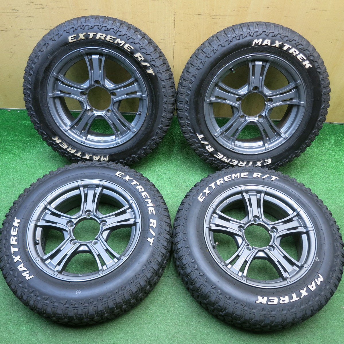 キレイ！23年★ジムニー KIRCHEIS X 175/80R16 マックストレック EXTREME R/T ホワイトレター キルヒアイス 16インチ PCD139.7/5H★6011802HAノ
