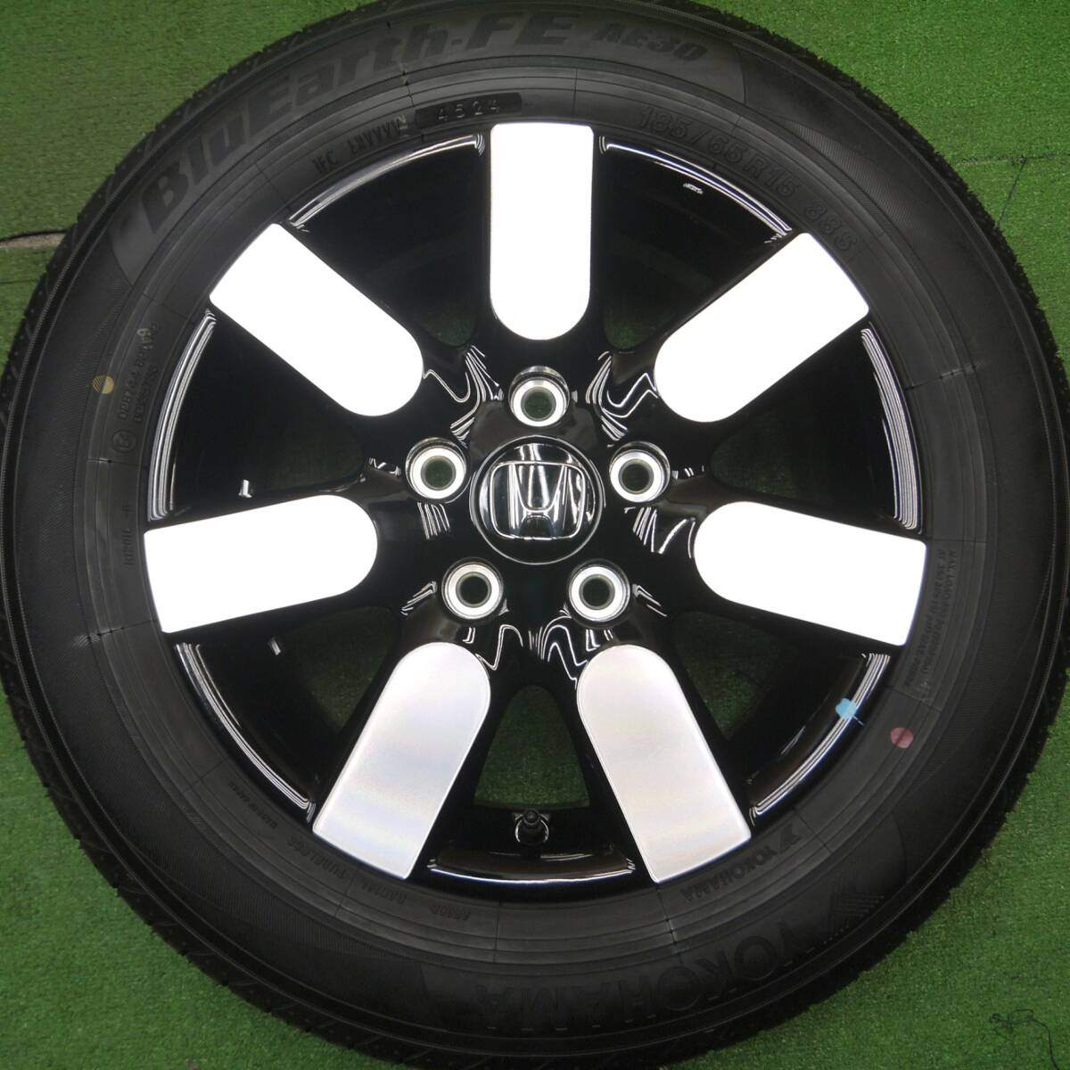 新車外し！24年★ホンダ フリード エアー AIR EX 純正 185/65R15 ヨコハマ BluEarth-FE AE30 15インチ PCD114.3/5H★4121312Hノ