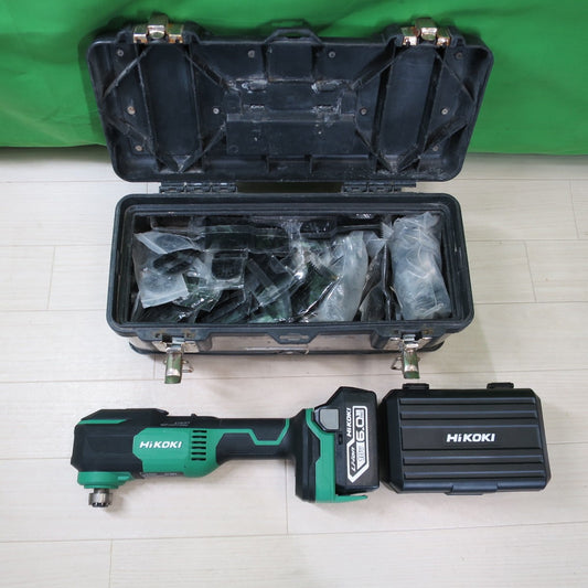 [送料無料] 付属品多数！キレイ☆HiKOKI ハイコーキ コードレス マルチ ツール CV18DA 電動 工具 切断 穴あけ 18V☆