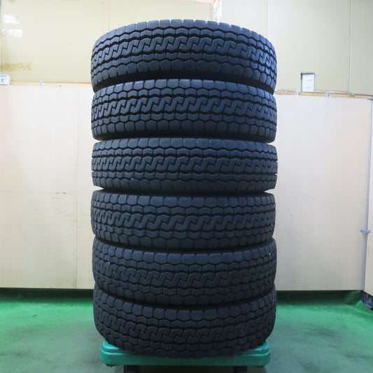 バリ溝！25年！9分！6本★トラック タイヤ 205/85R16 117/115N ブリヂストン エコピア M812 ミックス オールシーズン 16インチ★5102308イスタ