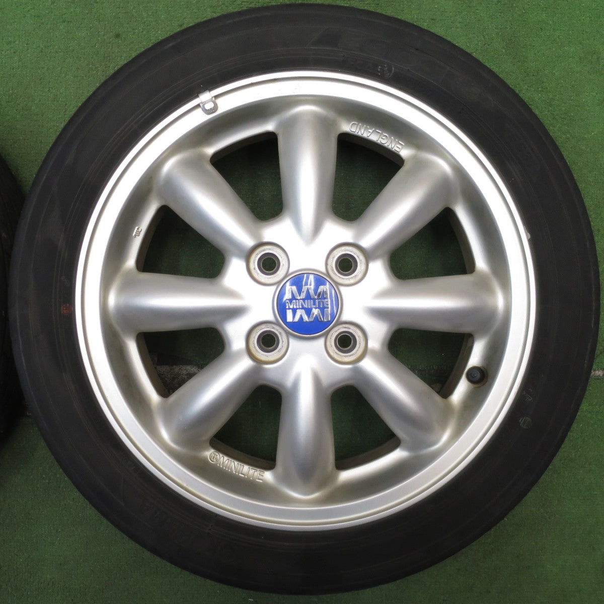 キレイ★ダイハツ ミラジーノ 純正 MINILITE 165/55R15 ヨコハマ エコス ES31 ミニライト 15インチ PCD100/4H★5073003NJノ