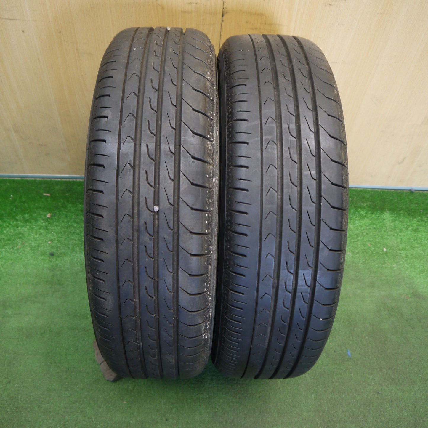 バリ溝！25年！ほぼ10分！2本★スズキ アルト ラパン ショコラ 純正 155/65R14 ヨコハマ BluEarth-RV RV03 CK ブルーアース 14インチ PCD100/4H★6042201Hノ
