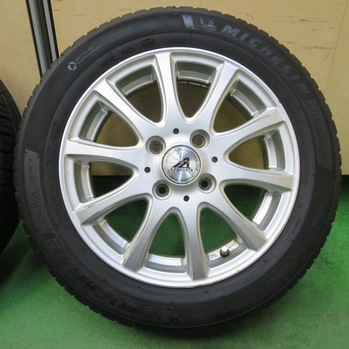 4本価格★55/65R14 ミシュラン エナジーセイバー4 AZ SPORTS AZスポーツ 14インチ PCD100/4H★5032905イノ