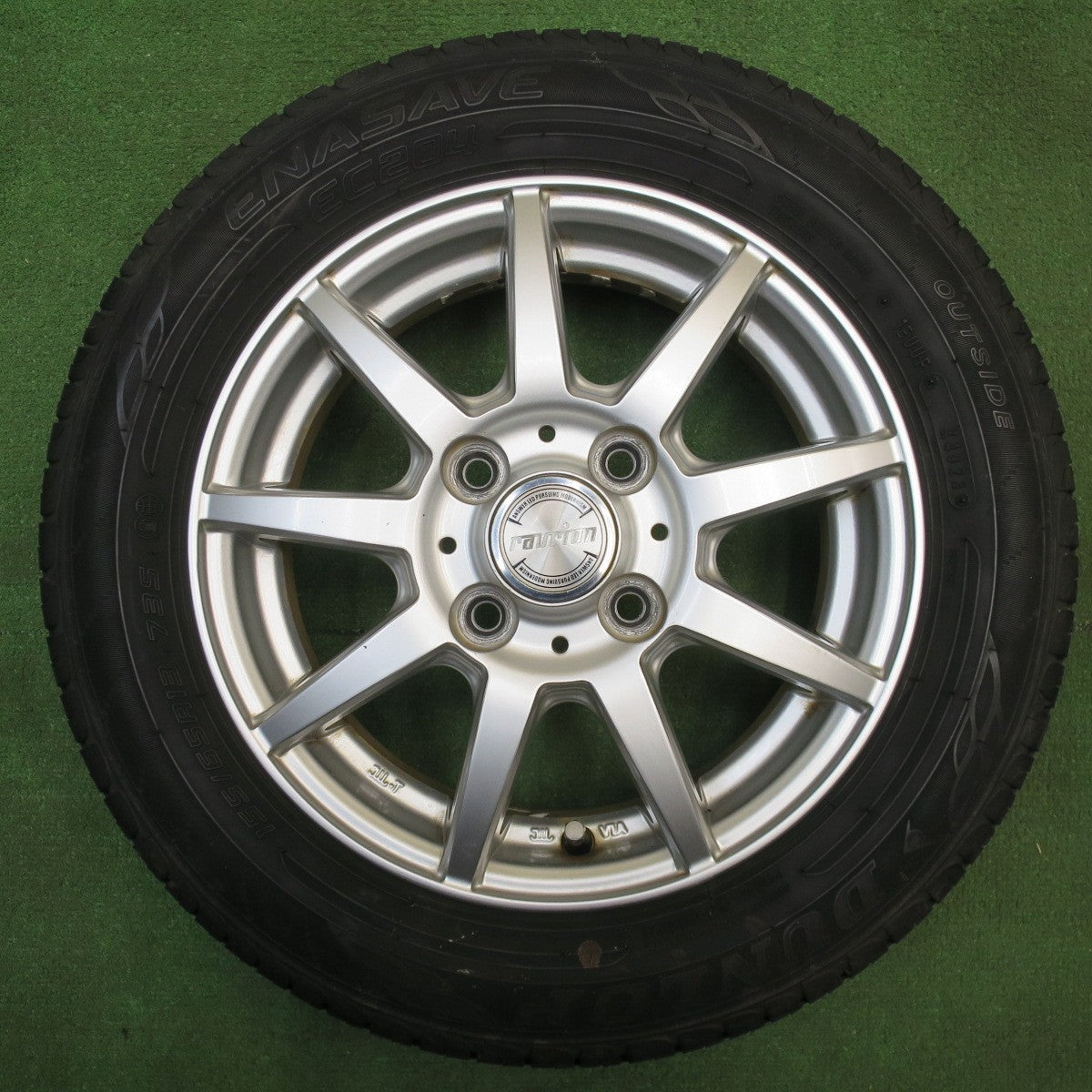 バリ溝！23年！8.5分★155/65R13 ダンロップ エナセーブ EC204 ravrion ラブリオン 13インチ PCD100/4H★6031802NJノ