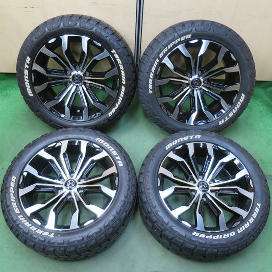 ほぼ未使用！23年！キレイ★LOWENHART GXL106 265/50R20 モンスタ TERRAIN GRIPPER ホワイトレター レーベンハート 20インチ PCD139.7/6H★5120401イノ