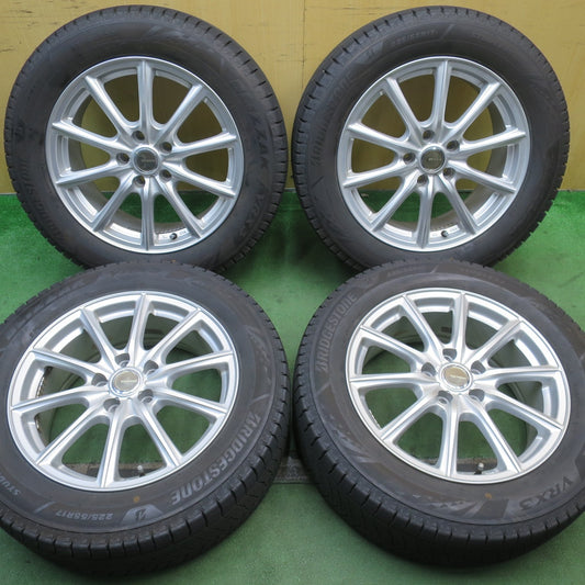 バリ溝！22年！キレイ！9.5分★スタッドレス 225/55R17 ブリヂストン ブリザック VRX3 ECO FORME エコフォルム 17インチ PCD114.3/5H★5093003NJス