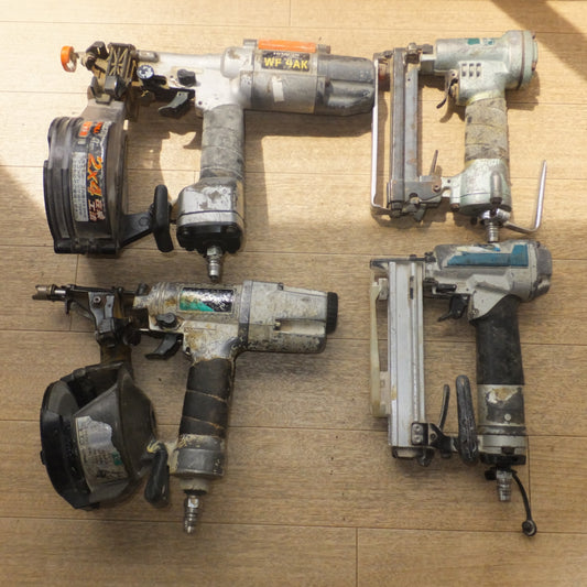 [送料無料] ★日立 ねじ打機 WF4AK　ベビー釘打機 NV50AF2　ベビータッカ N2504A　マキタ エアタッカ AT1025A　セット★