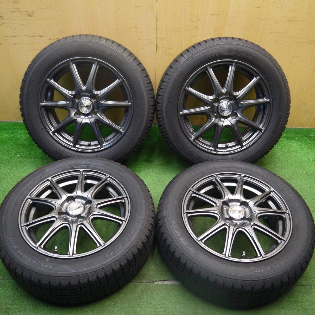 バリ溝！9.5分★スタッドレス 175/65R15 トーヨー ガリット G5 FINAL SPEED MiD ファイナルスピード 15インチ PCD100/4H★5032406Hス