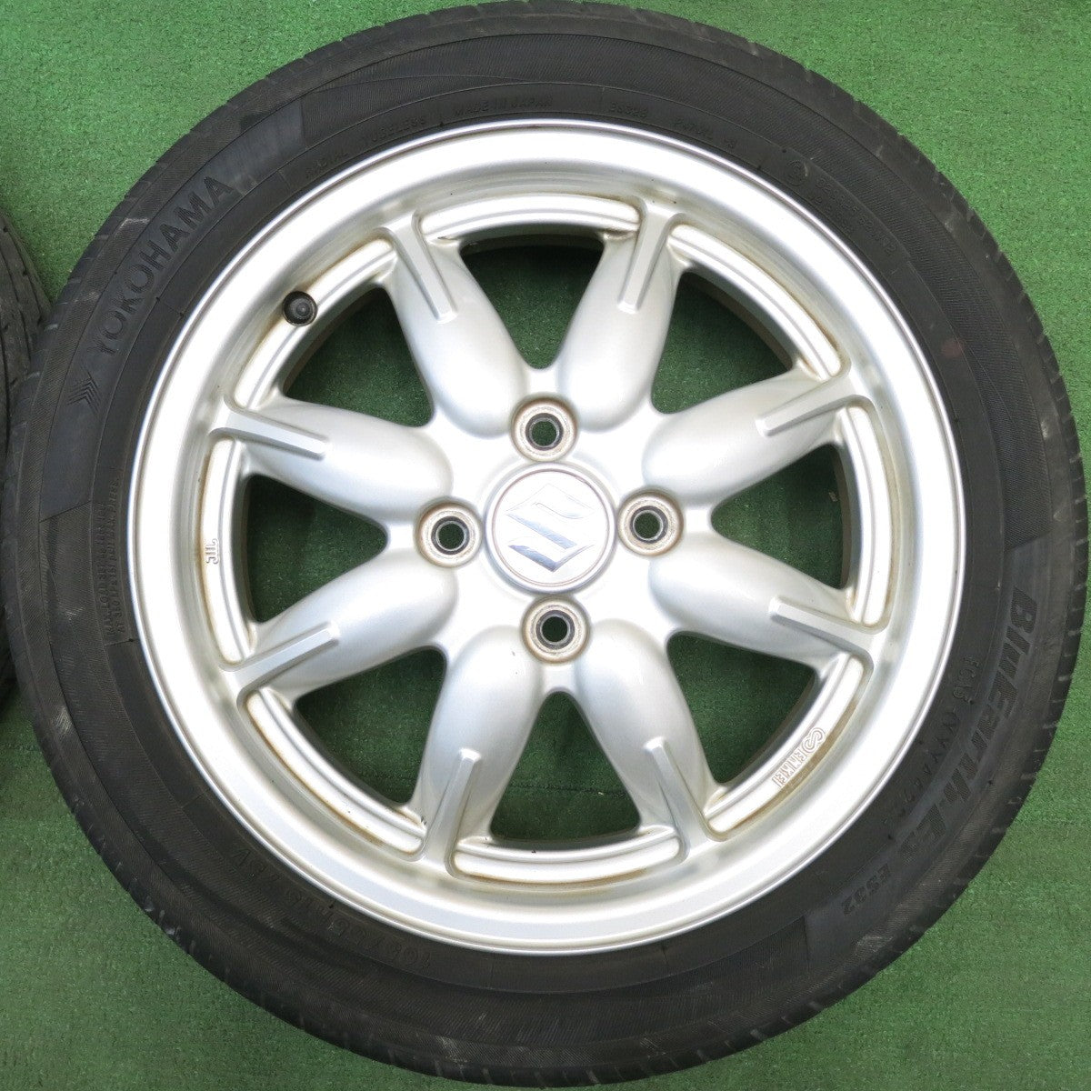 4本価格！22年★スズキ HA36S アルト 純正 ENKEI 165/55R15 ヨコハマ BluEarth-ES ES32 ブルーアース エンケイ 15インチ PCD100/4H★6030502HAノ