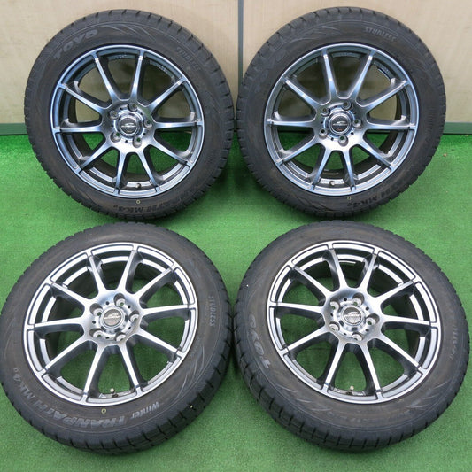 バリ溝！20年！キレイ！9分★スタッドレス 205/55R17 トーヨー ウインター トランパス MK4α SCHNEIDER ATECH シュナイダー 17インチ PCD114.3/5H★4121607TNス