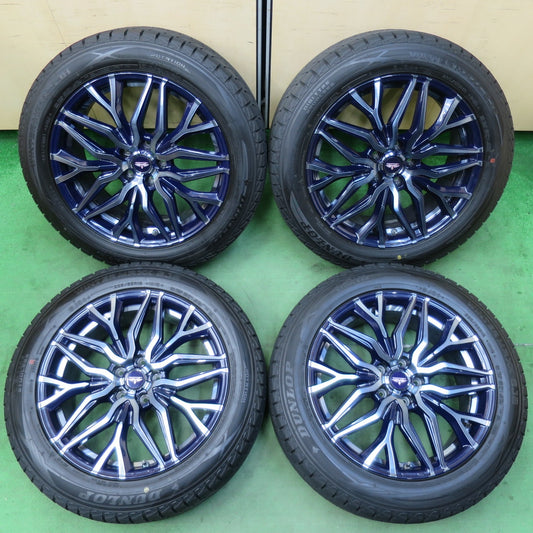 [送料無料] バリ溝！22年！キレイ！9.5分★スタッドレス 235/55R19 ダンロップ ウインターマックス SJ8 DORFREN ドルフレン 19インチ PCD114.3/5H★5022120イス