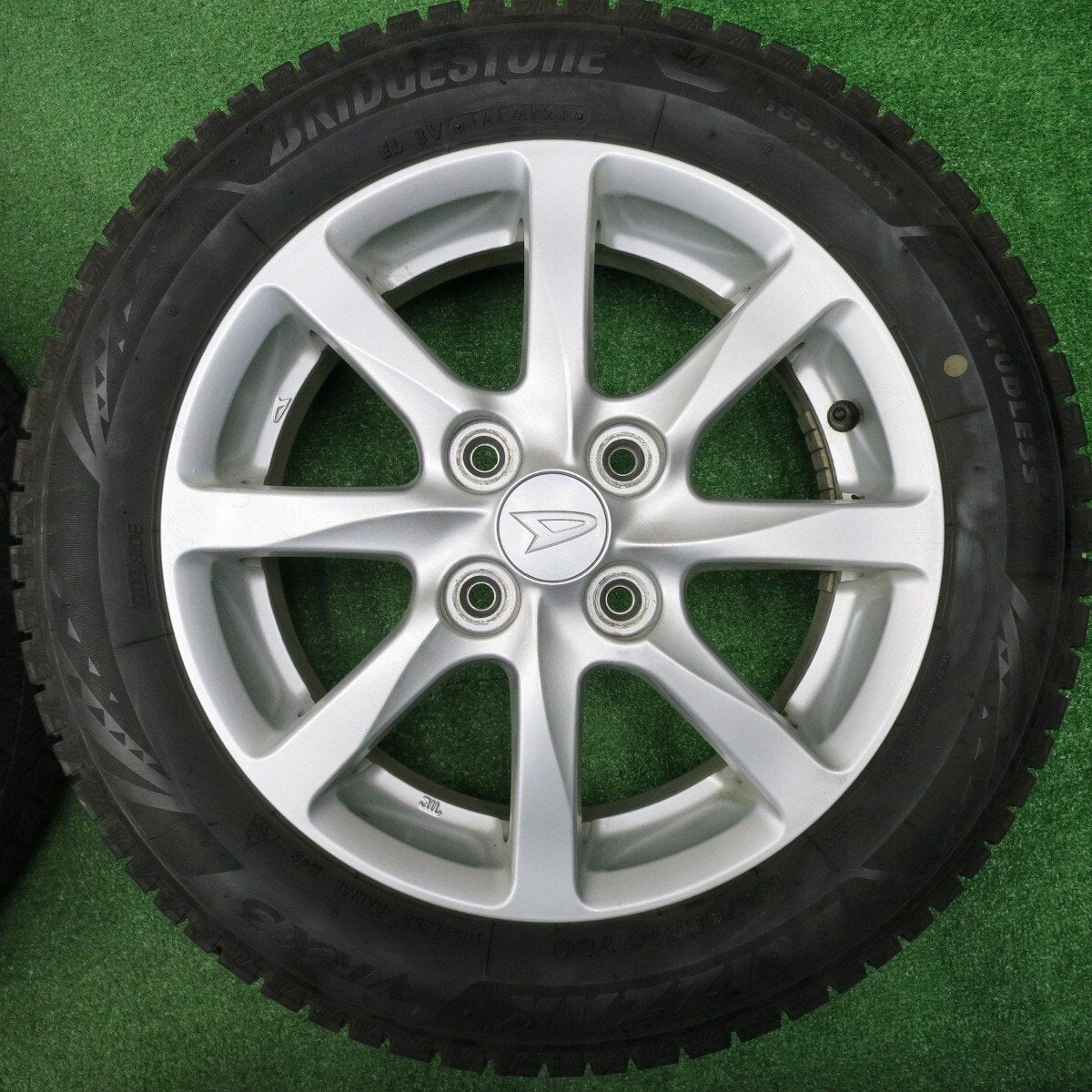 キレイ 21年★ダイハツ タント ムーヴ 等 純正 155/65R14 スタッドレス ブリヂストン ブリザック VRX3 PCD100/4H★4121301NJス