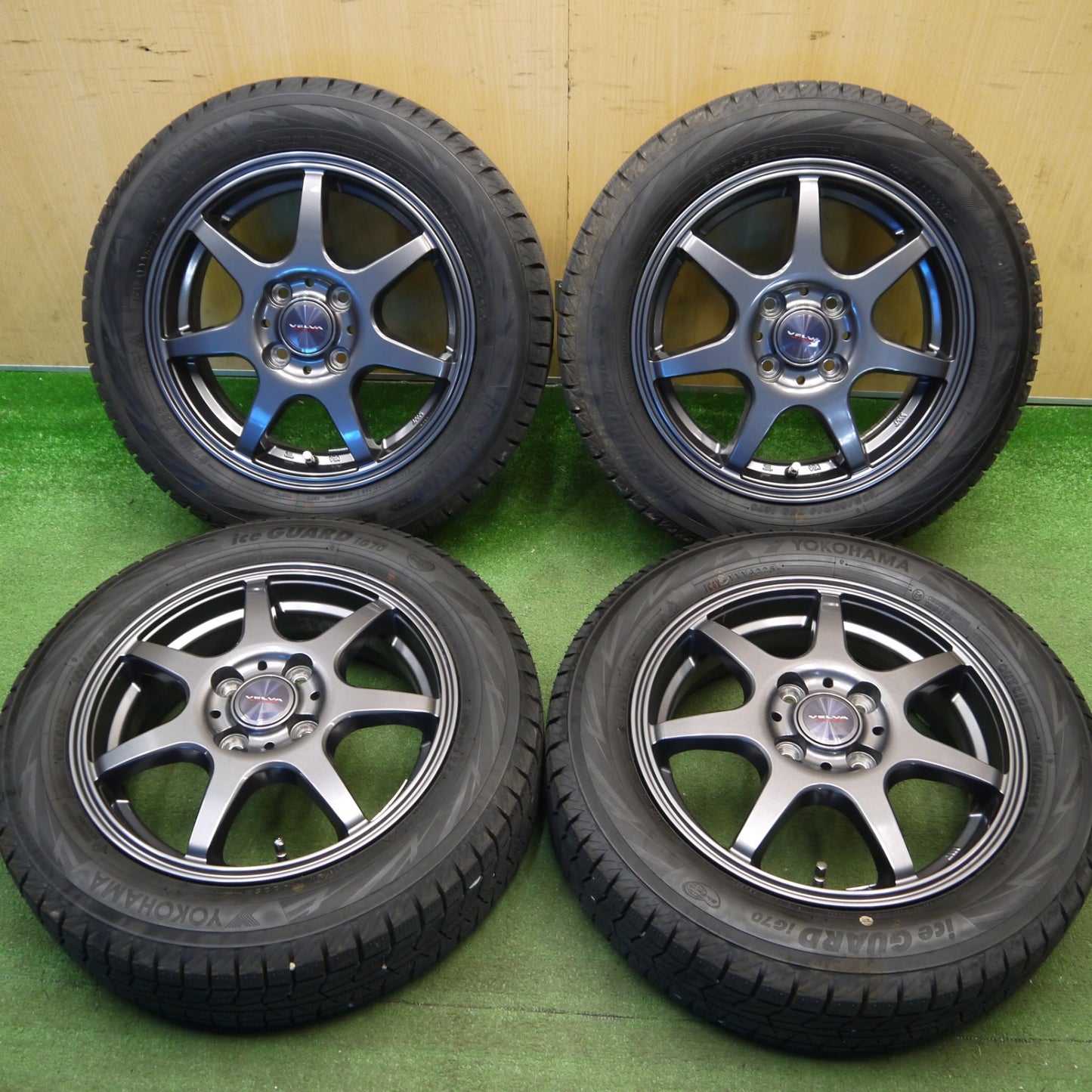 ほぼ未使用！25年！キレイ★スタッドレス 155/65R14 ヨコハマ アイスガード iG70 VELVA WONDER ヴェルヴァ ワンダー 14インチ PCD100/4H★6032304Hス