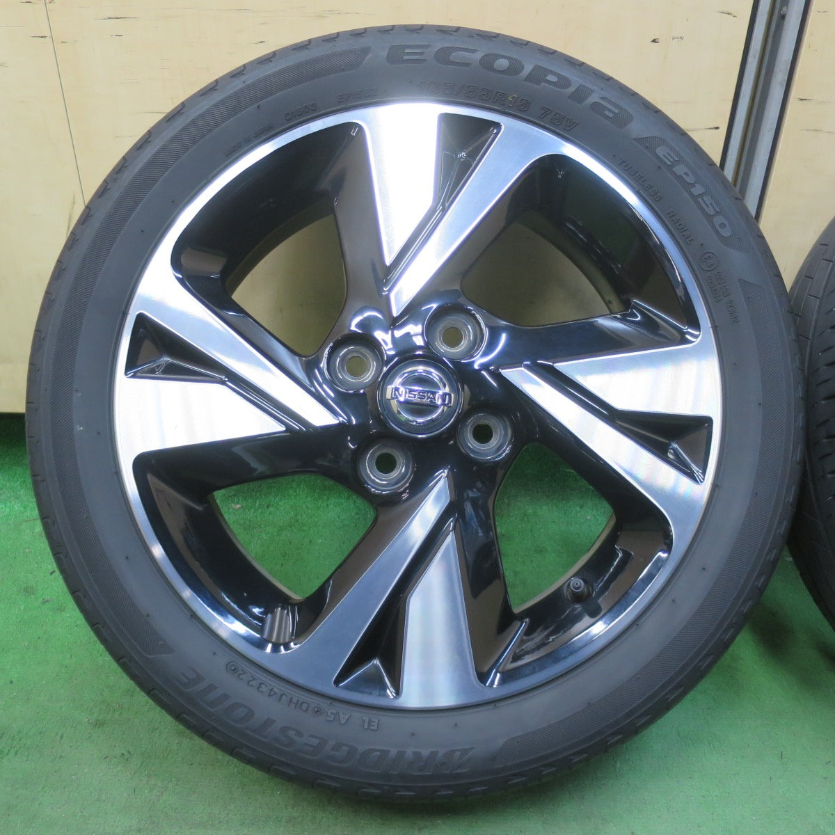 キレイ！22年★日産 デイズ ルークス 純正 165/55R15 ブリヂストン エコピア EP150 15インチ PCD100/4H★6030308イノ