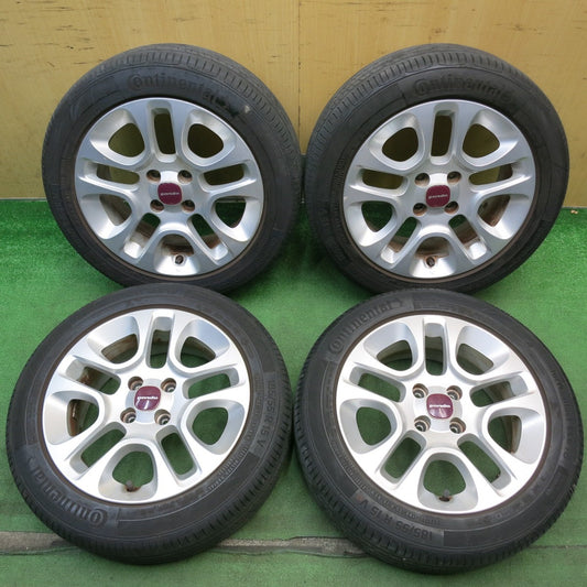 バリ溝！8.5分◎フィアット パンダ 純正 185/55R15 コンチネンタル コンフォートコンタクト CC6 15インチ PCD98/4H◎6072308HAノ