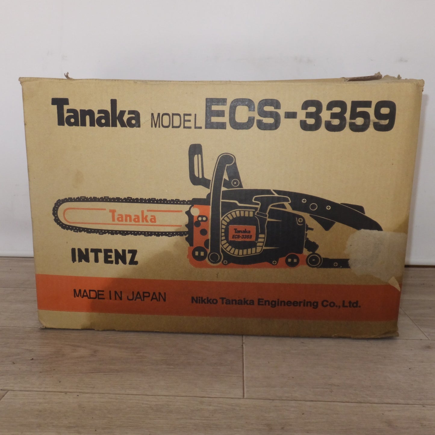 [送料無料] ジャンク★タナカ tanaka エンジンチェーンソー ECS-3359　チェン 91PX-52E　3軸合成値 9.3m/s2★