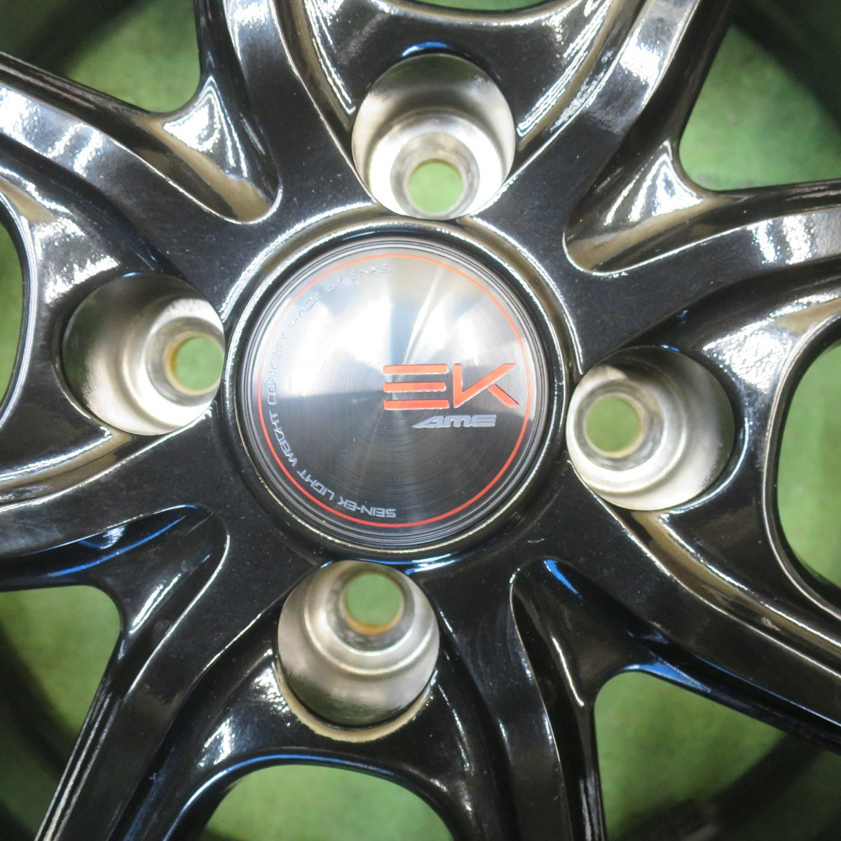 バリ溝！22年！キレイ！9分★175/65R15 グッドイヤー EfficientGrip ECO hybrid EG01 SEIN-EK AME ザイン 15インチ PCD100/4H★6051202NJノ
