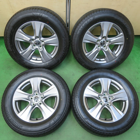 [送料無料] 新車外し！22年★トヨタ 80系 ハリアー 純正 225/65R17 ブリヂストン アレンザ 001 17インチ PCD114.3/5H★5031010イノ