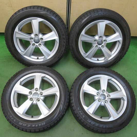 バリ溝！キレイ！9.5分★アウディ Q2 純正 215/55R17 スタッドレス ブリヂストン ブリザック VRX 17インチ PCD112/5H★5111502イス
