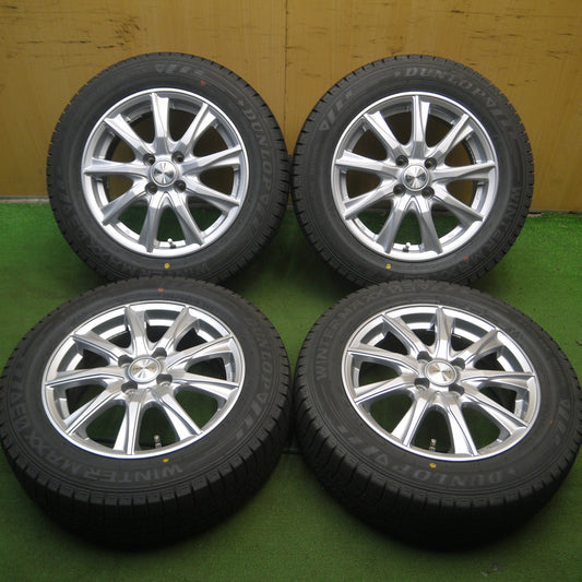 *送料無料* バリ溝!22年!キレイ!9.5分以上★スタッドレス 175/65R15 ダンロップ ウインターマックス03 DUFACT デュファクト 15インチ PCD100/4H★4040902Hス