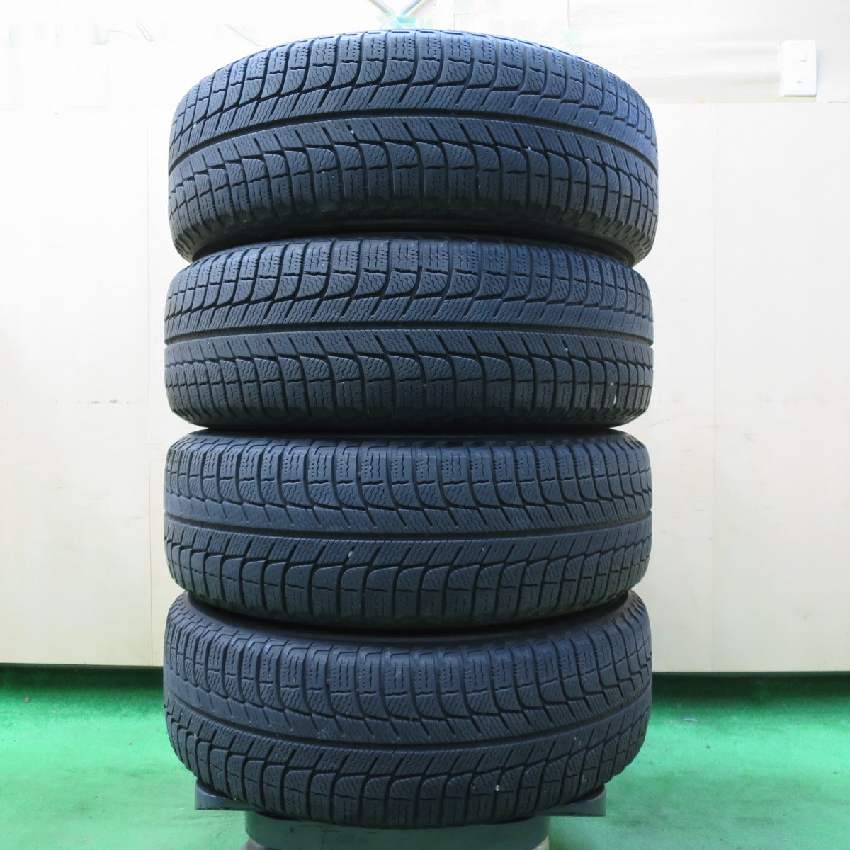 *送料無料* キレイ★スバル GP インプレッサ 純正 195/65R15 スタッドレス ミシュラン X-ICE XI3 15インチ PCD100/5H★4070503イス