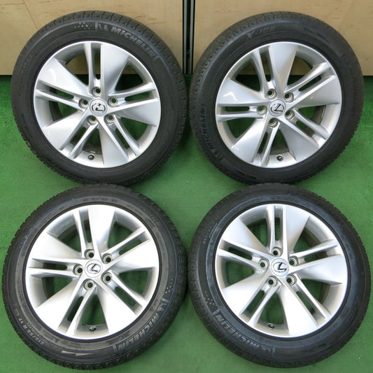 *送料無料* キレイ★レクサス HS250h 純正 215/55R17 スタッドレス ミシュラン X-ICE XI2 17インチ PCD114.3/5H★4052401イス