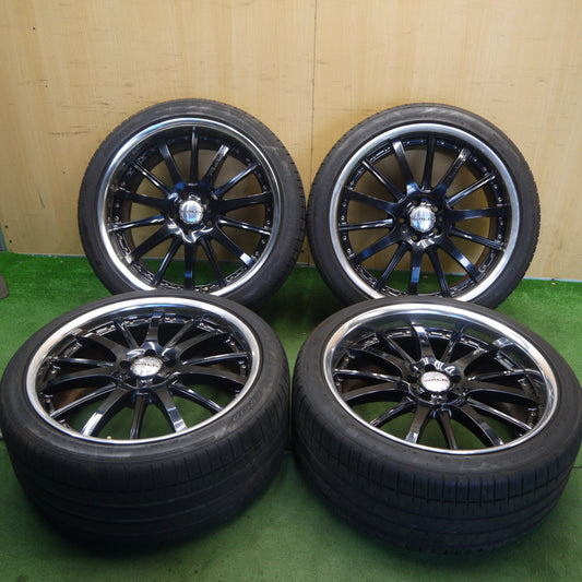 バリ溝！22年！8.5分◎WALD Portofino 265/35R20 ファルケン アゼニス FK510 ヴァルド ポルトフィーノ 20インチ アウディ 等 PCD112/5H◎6062603Hノ