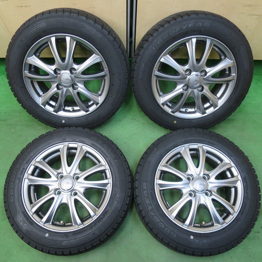 バリ溝！キレイ！9.5分以上★スタッドレス 165/65R14 グッドイヤー アイスナビ6 SIBILLA NEXT C5 シビラ 14インチ PCD100/4H★5021714イス