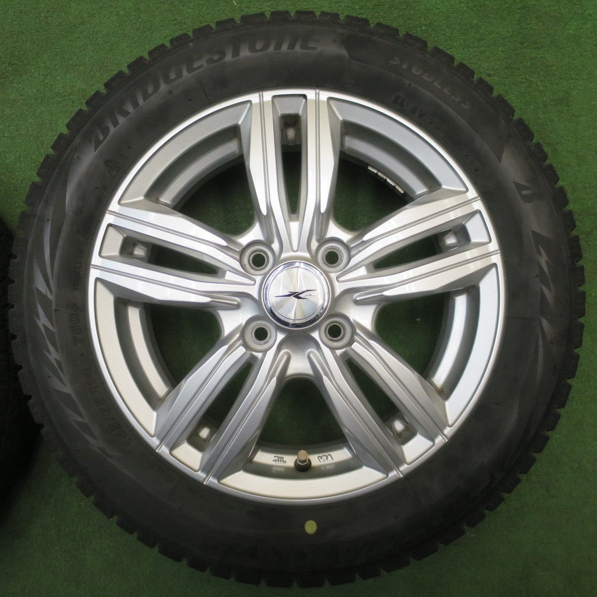 バリ溝！キレイ！8.5分★スタッドレス 155/65R14 ブリヂストン ブリザック VRX2 JOKER ジョーカー 14インチ PCD100/4H★6021904NJス