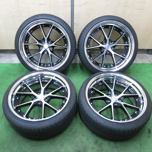 バリ溝！23年！キレイ！9.5分★MAVERICK MV-905S SL スーパー フランジ 245/35R20 ウィンラン R330 グッドイヤー イーグル LS EXE マーベリック 20インチ PCD114.3/5H★5072905ナノ