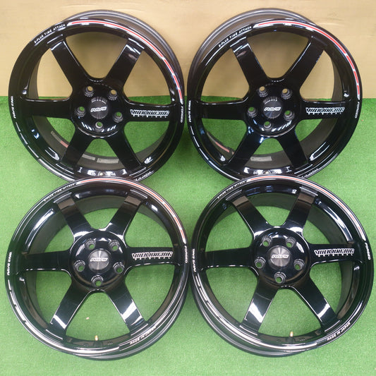 キレイ★RAYS TE37SAGA S-plus TIME ATTACK 18インチ ホイール レイズ 18×7.5J PCD114.3/5H★6041003KTホ